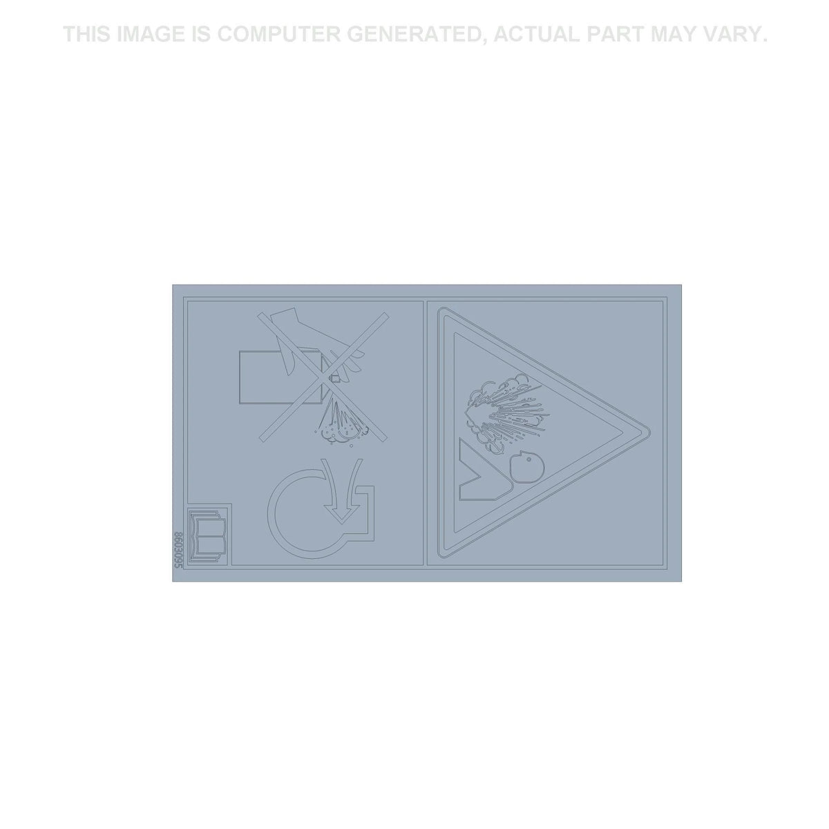 8603095 - OEM WARNING DECAL - CASE CONSTRUCTION