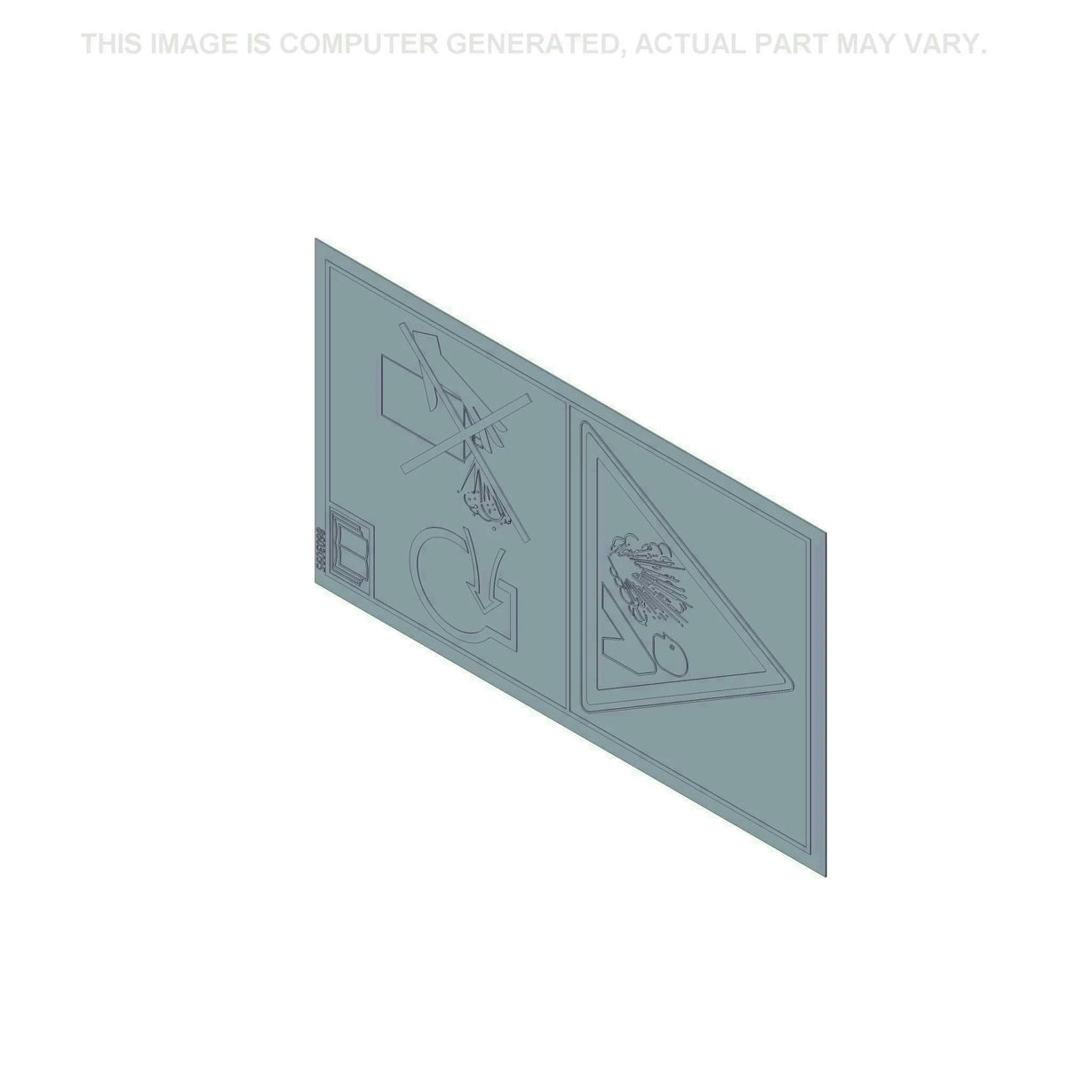 8603095 - OEM WARNING DECAL - CASE CONSTRUCTION