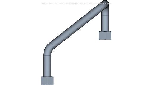 8606096 - OEM LOADER LIFT ROD END TUBE 25.40 MM OD - CASE CONSTRUCTION