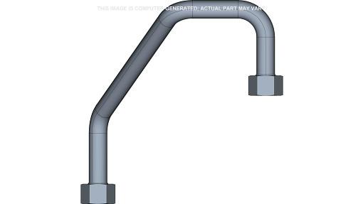 8606096 - OEM LOADER LIFT ROD END TUBE 25.40 MM OD - CASE CONSTRUCTION