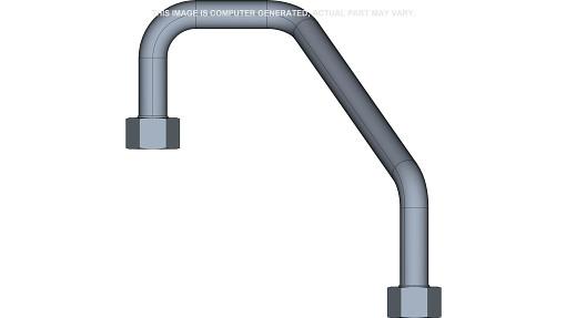 8606096 - OEM LOADER LIFT ROD END TUBE 25.40 MM OD - CASE CONSTRUCTION