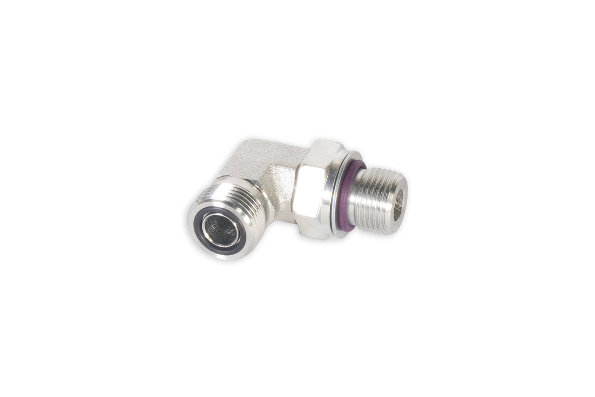86579691 - OEM FITTING M18-1.5 ORB X 13/16IN-18 ORFS 90 DEGREE - CASE CONSTRUCTION