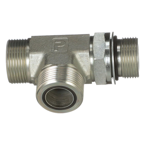 86579707 - OEM TEE FITTING 1 7/16IN-12 ORFS X M33 X 2 ORB RUN - CASE CONSTRUCTION