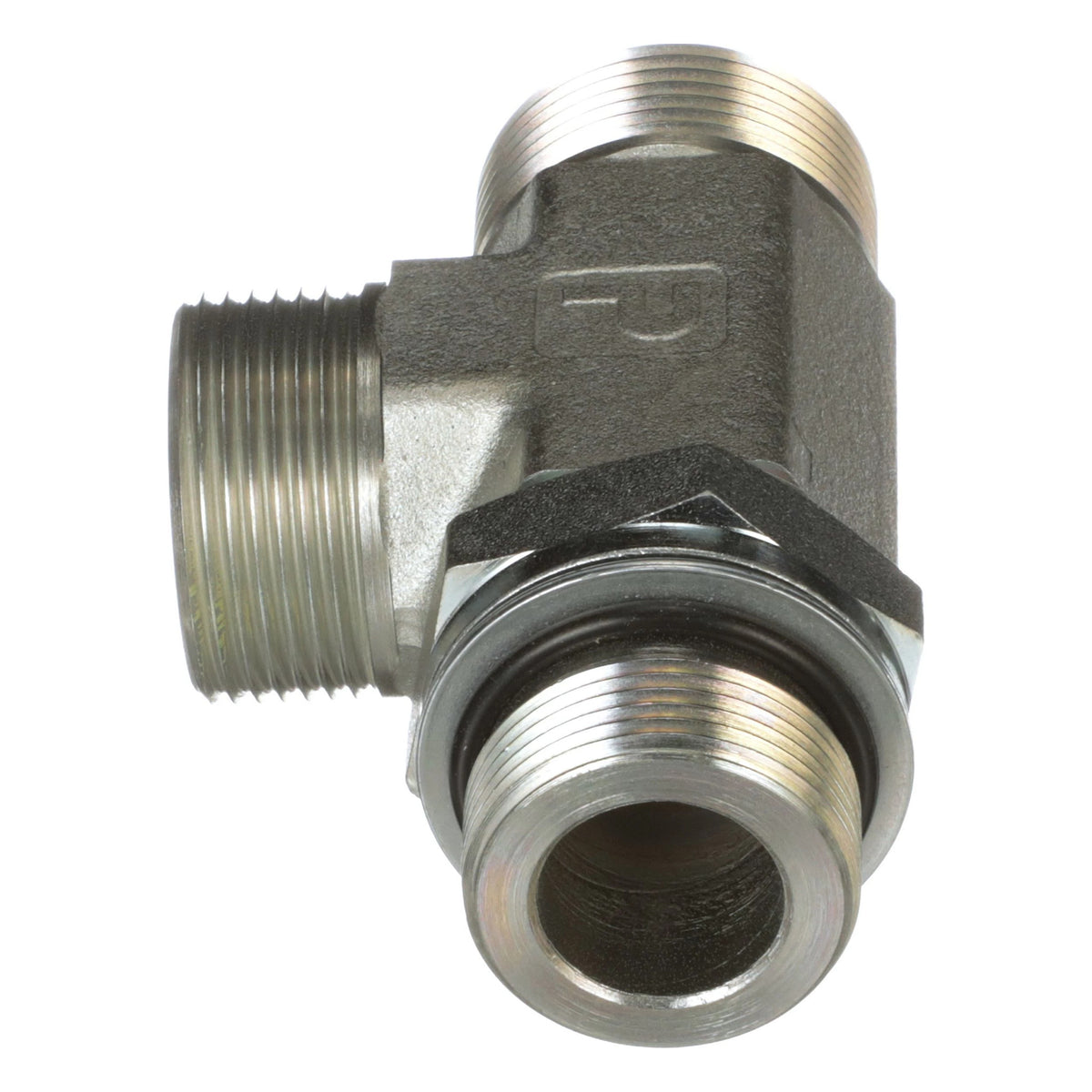 86579707 - OEM TEE FITTING 1 7/16IN-12 ORFS X M33 X 2 ORB RUN - CASE CONSTRUCTION