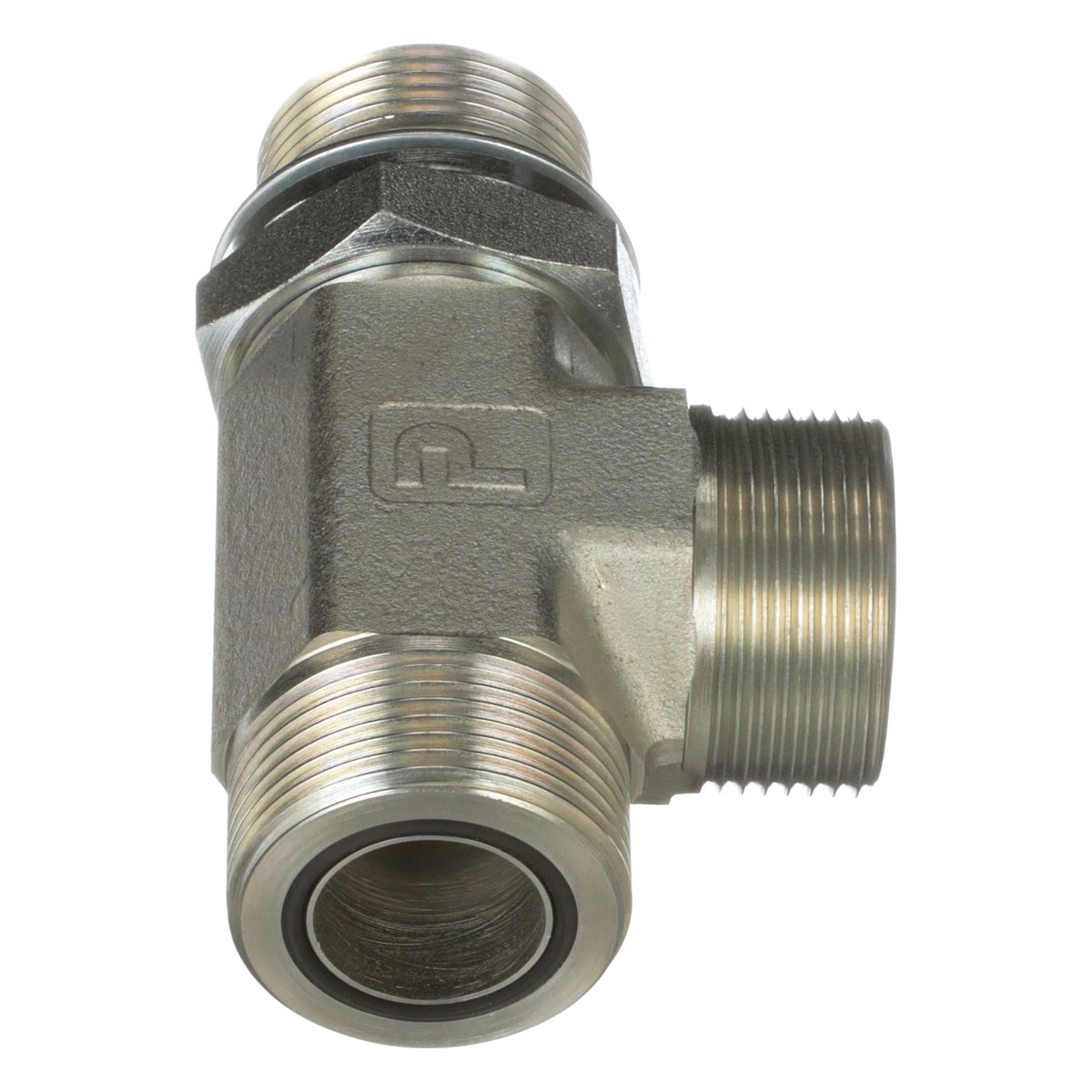 86579707 - OEM TEE FITTING 1 7/16IN-12 ORFS X M33 X 2 ORB RUN - CASE CONSTRUCTION