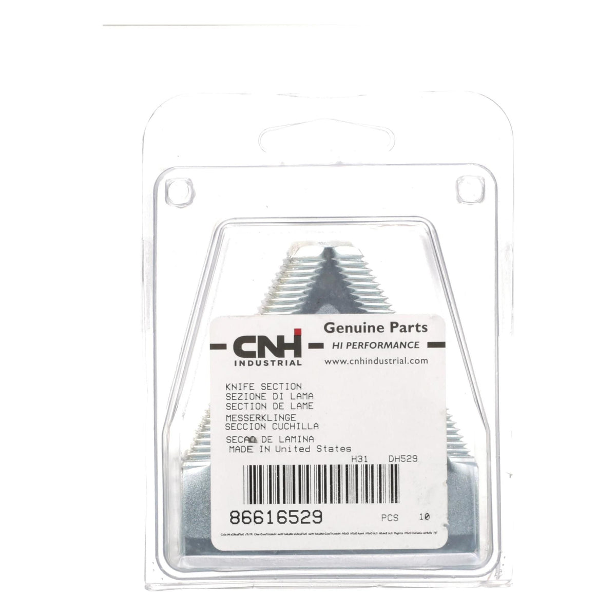 86616529 - OEM LEFT HAND OVERLAP SECTION FOR TWIN SICKLE - CASE CONSTRUCTION