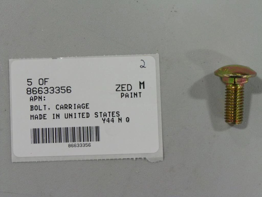 86633356 - OEM BOLT CARRIAGE SSQ M10X25 - CASE CONSTRUCTION