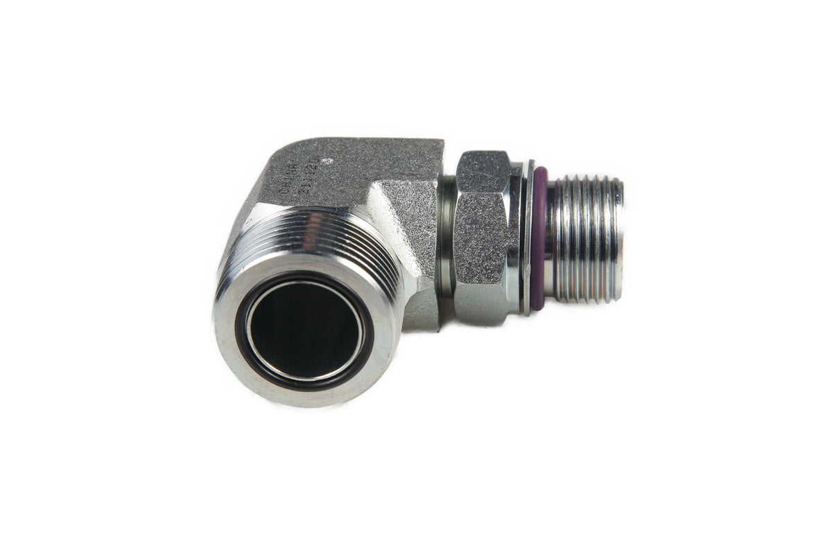 87010650 - OEM 1-7/16IN-12 ORFS X M27 X 2 ORB 90 DEGREE ELBOW FITTING - CASE CONSTRUCTION