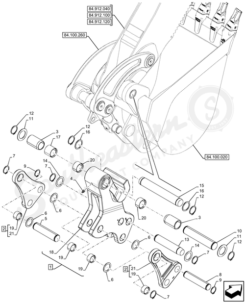 87016943 - OEM SNAP RING - CASE CONSTRUCTION