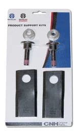 87297001 - OEM ROTARY DISC MOWER KNIFE KIT w/ HARDWARE 7 DEGREE TWIST - CASE CONSTRUCTION