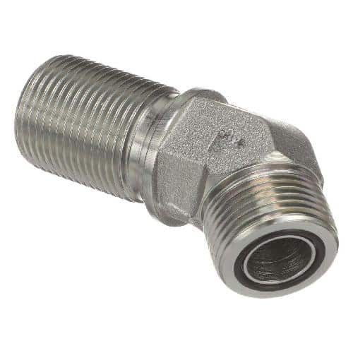 87302137 - OEM 45 DEGREE BULKHEAD ELBOW FITTING - CASE CONSTRUCTION