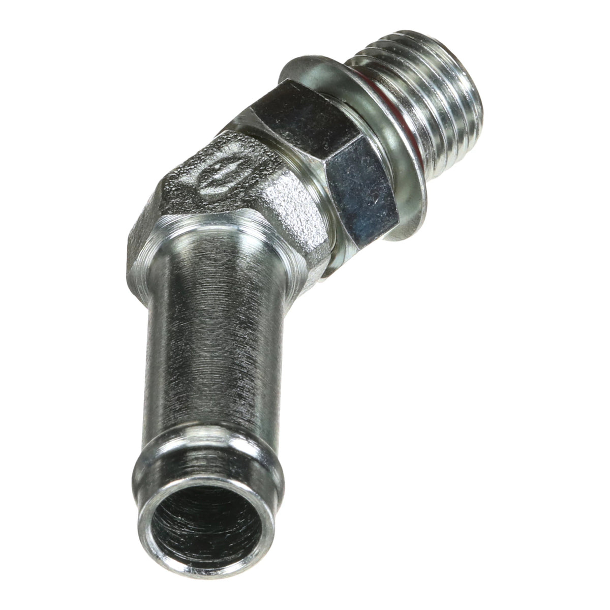 87302140 - OEM FITTING 45 DEGREE 1/2IN HOSE X 9/16IN 18 ORB BEADED - CASE CONSTRUCTION