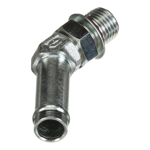 87302140 - OEM FITTING 45 DEGREE 1/2IN HOSE X 9/16IN 18 ORB BEADED - CASE CONSTRUCTION