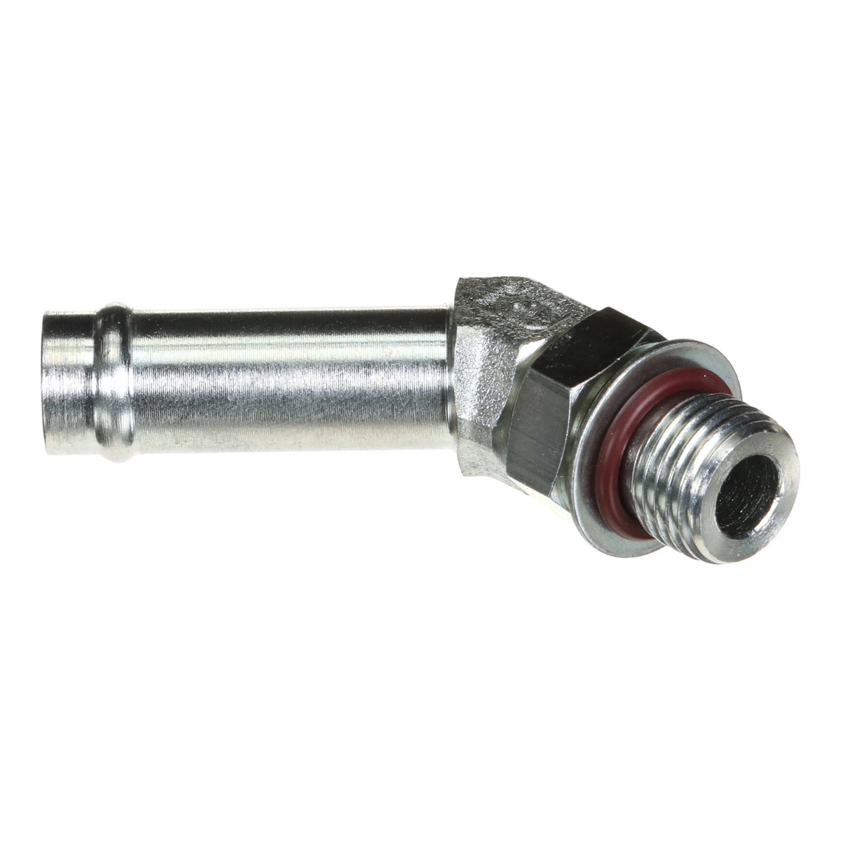87302140 - OEM FITTING 45 DEGREE 1/2IN HOSE X 9/16IN 18 ORB BEADED - CASE CONSTRUCTION