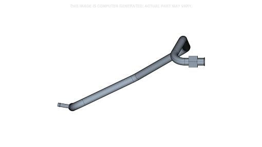 87308472 - OEM COOLER RETURN TUBE 25.40 MM OD - CASE CONSTRUCTION