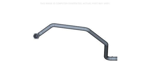 87308472 - OEM COOLER RETURN TUBE 25.40 MM OD - CASE CONSTRUCTION