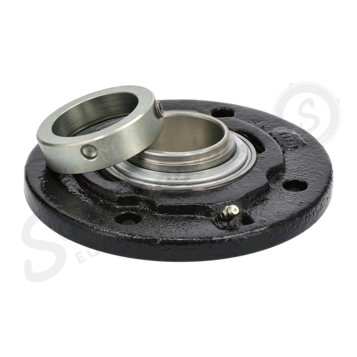 87328203 - OEM 4 BOLT FLANGE BEARING ASSEMBLY w/ COLLAR 28 MM ID X 136 MM OD - CASE CONSTRUCTION