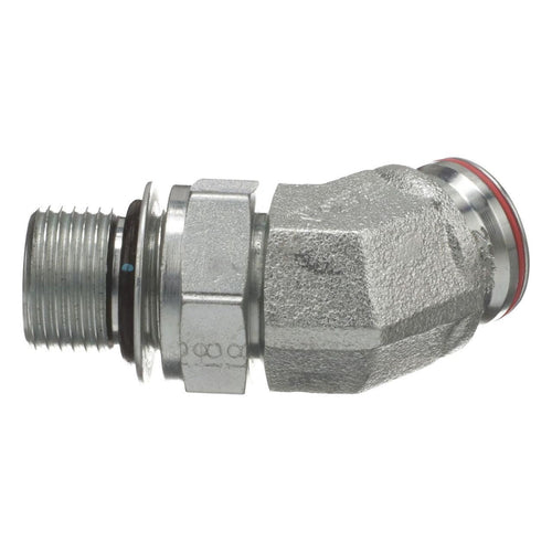 87345924 - OEM HYDRAULIC TUBE FITTING 45 DEGREE M18 ORB X 8 STC - CASE CONSTRUCTION