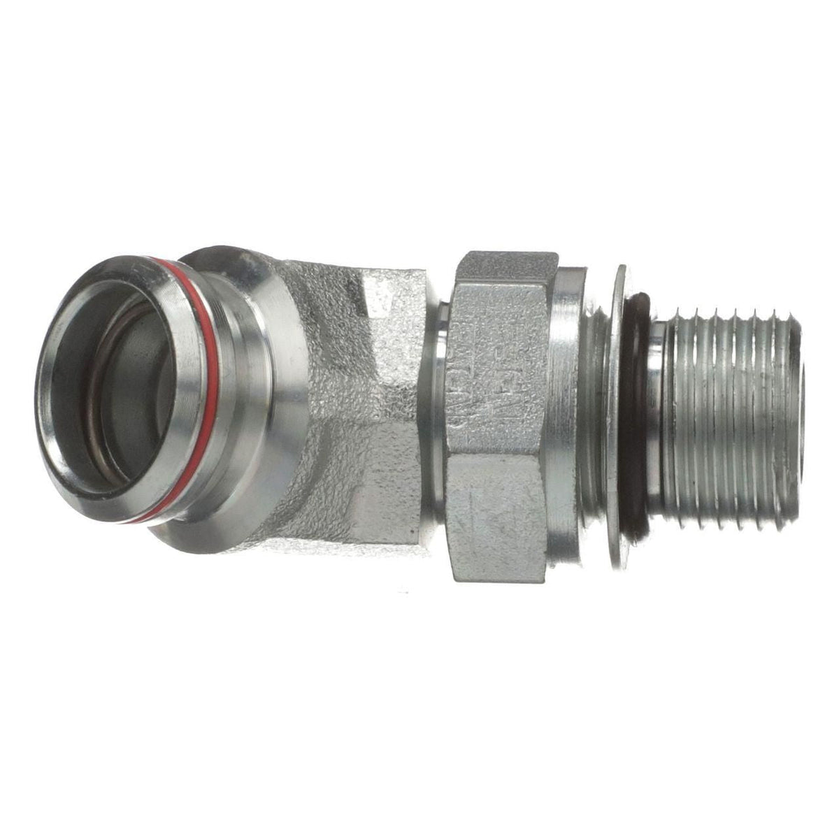 87345924 - OEM HYDRAULIC TUBE FITTING 45 DEGREE M18 ORB X 8 STC - CASE CONSTRUCTION