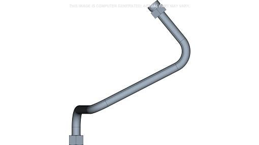 87346048 - OEM RIGHT-HAND LOADER AUXILIARY TUBE 1" OD - CASE CONSTRUCTION