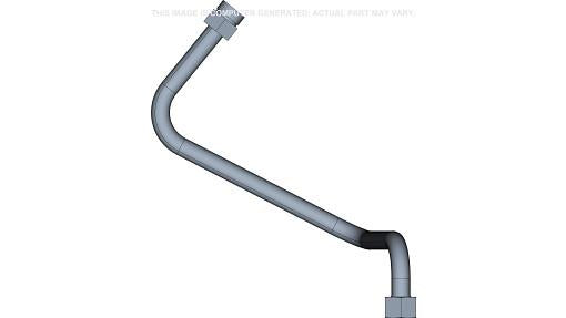 87346048 - OEM RIGHT-HAND LOADER AUXILIARY TUBE 1" OD - CASE CONSTRUCTION
