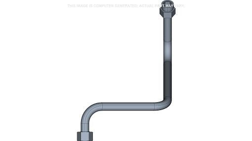 87346048 - OEM RIGHT-HAND LOADER AUXILIARY TUBE 1" OD - CASE CONSTRUCTION