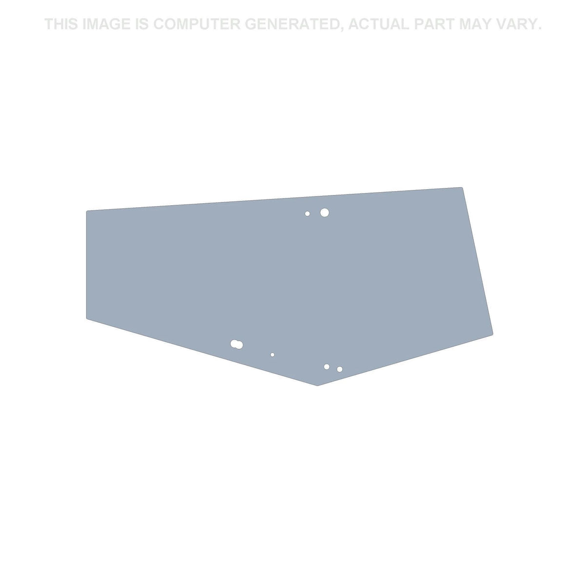87371774 - OEM DOOR GLASS LEFT SIDE FLAT - CASE CONSTRUCTION