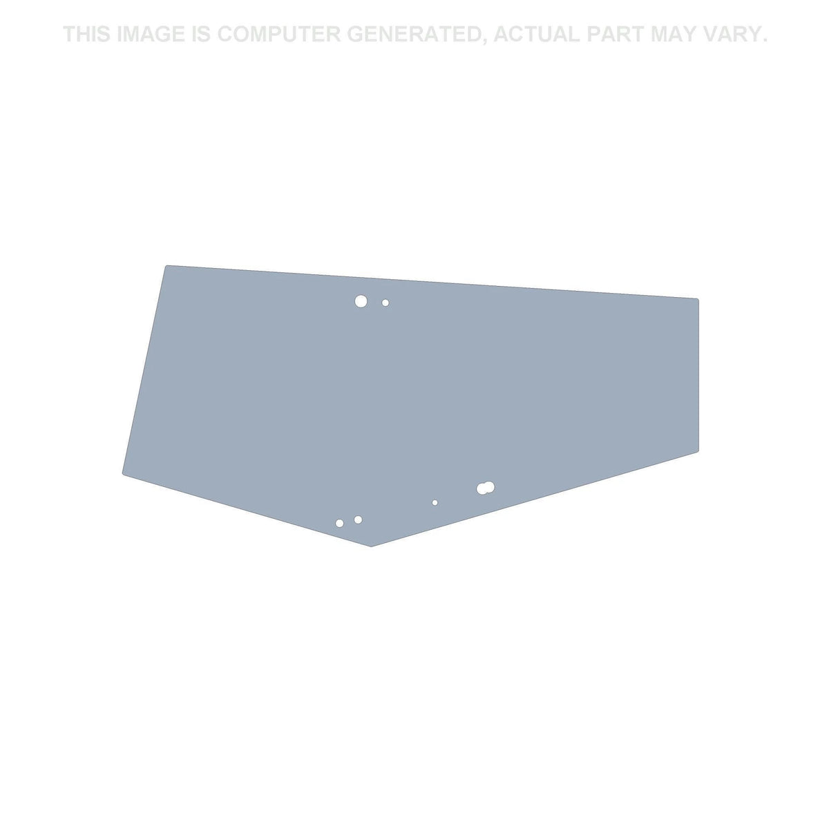 87371774 - OEM DOOR GLASS LEFT SIDE FLAT - CASE CONSTRUCTION