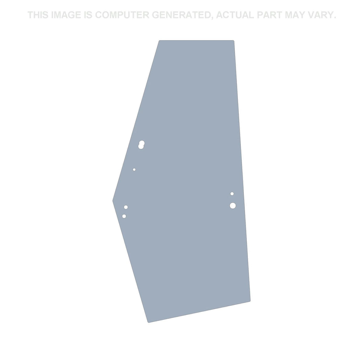 87371775 - OEM DOOR GLASS RIGHT SIDE FLAT - CASE CONSTRUCTION