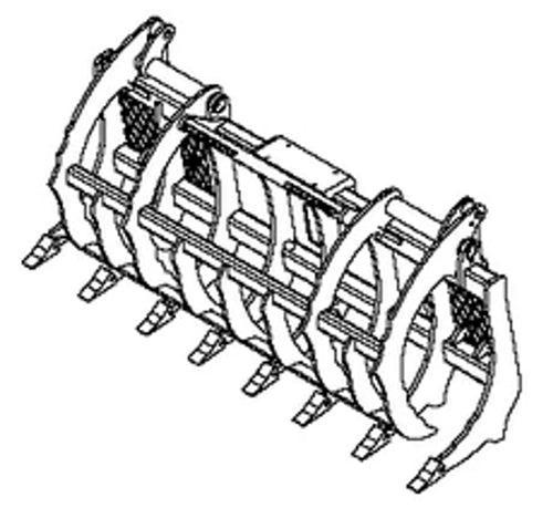 87382370 - Râteau à racines 72" OEM - Case Construction