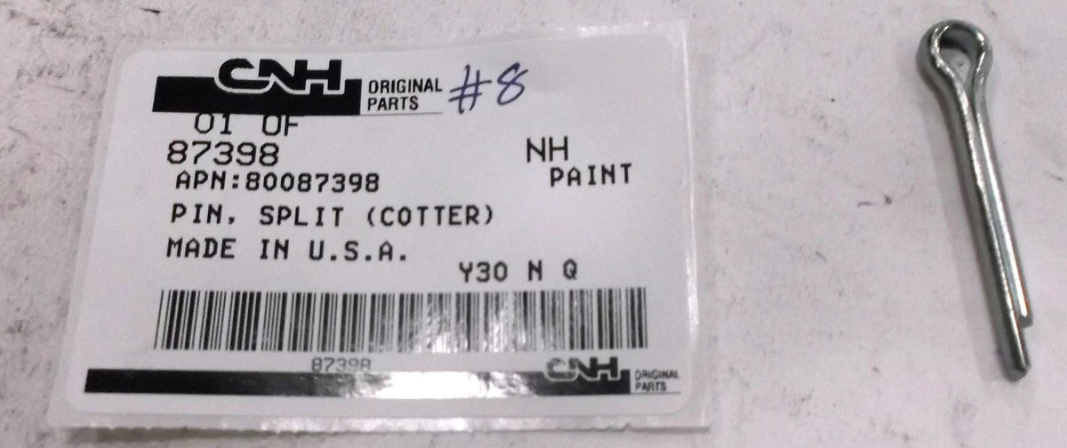 87398 - OEM SPLIT COTTER PIN - CASE CONSTRUCTION