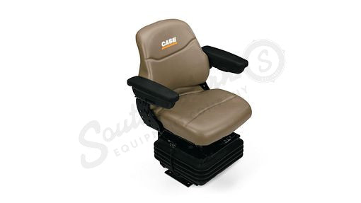 87399492 - OEM NYLON DRIVER SEAT ASSEMBLY w/ MECHANICAL SUSPENSION & ARMRESTS - CASE CONSTRUCTION