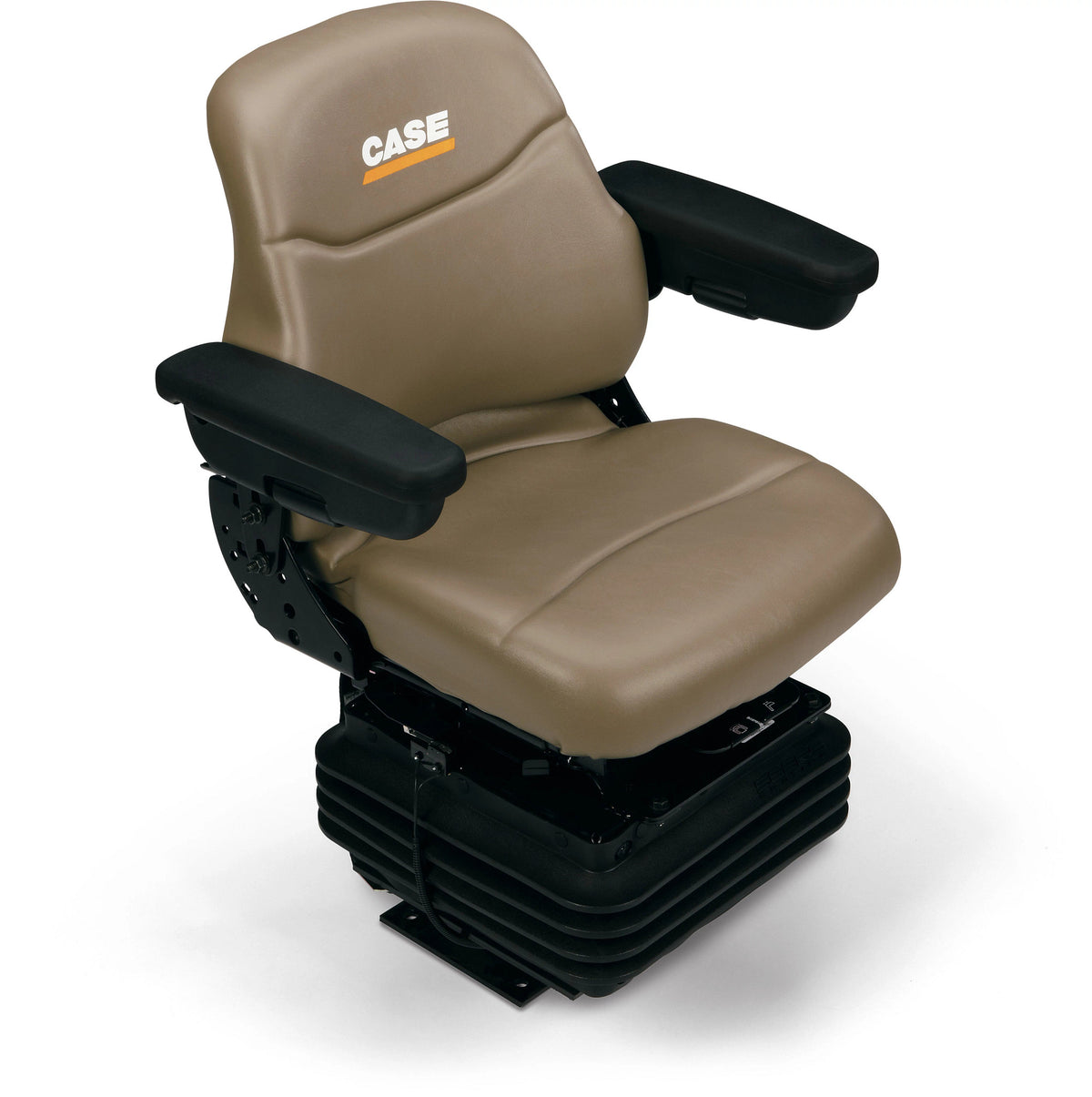 87399492 - OEM NYLON DRIVER SEAT ASSEMBLY w/ MECHANICAL SUSPENSION & ARMRESTS - CASE CONSTRUCTION