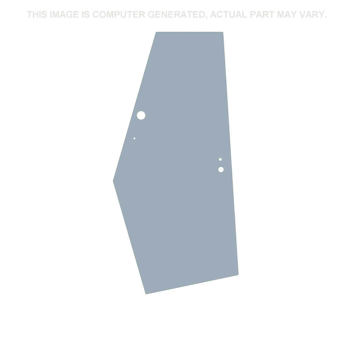 87400793 - OEM DOOR GLASS RIGHT SIDE FLAT - CASE CONSTRUCTION