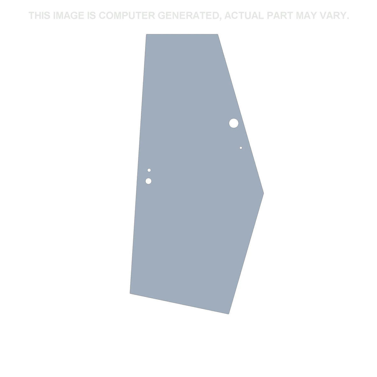 87400793 - OEM DOOR GLASS RIGHT SIDE FLAT - CASE CONSTRUCTION