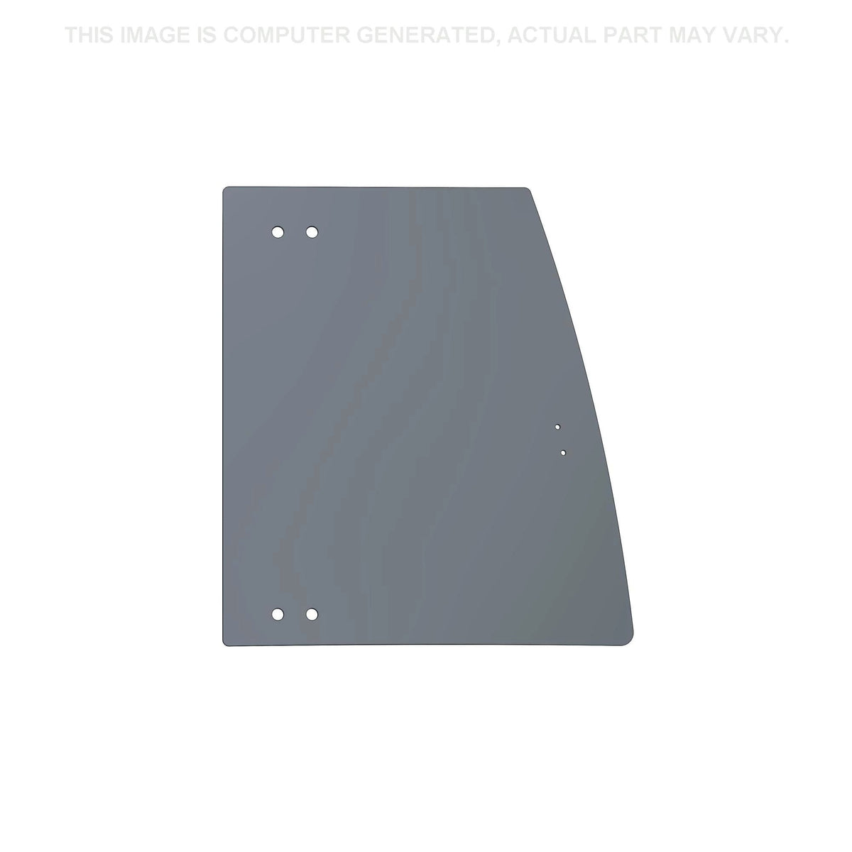 87439724 - OEM CURVED GLASS UPPER RIGHT SIDE - CASE CONSTRUCTION
