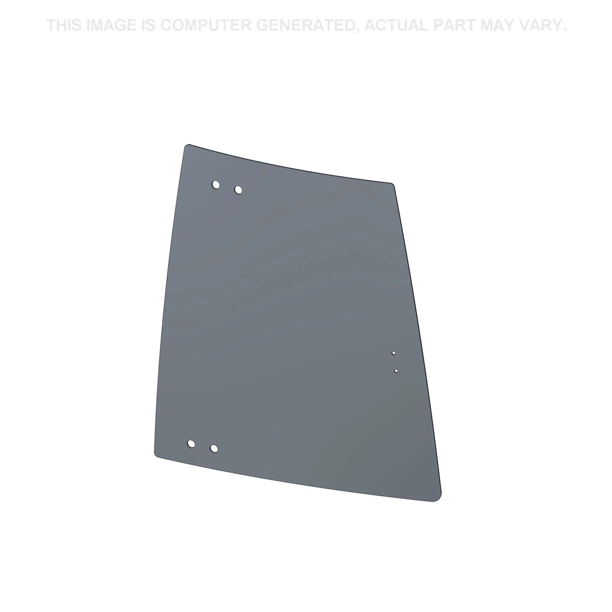 87439724 - OEM CURVED GLASS UPPER RIGHT SIDE - CASE CONSTRUCTION