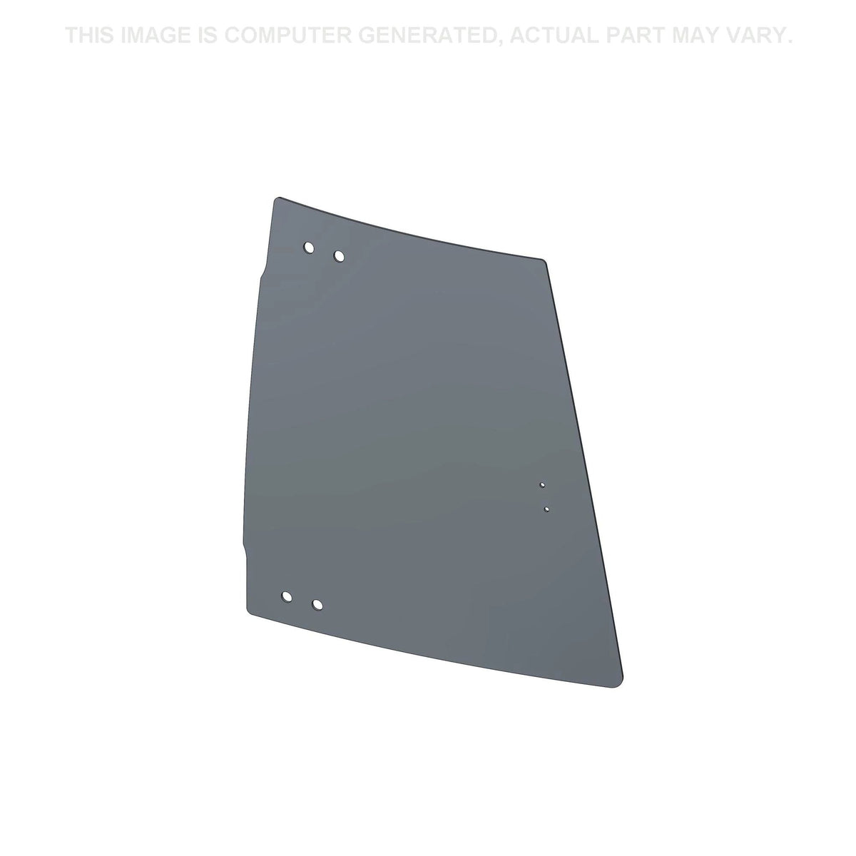 87439725 - OEM CAB DOOR GLASS UPPER RIGHT CURVED - CASE CONSTRUCTION