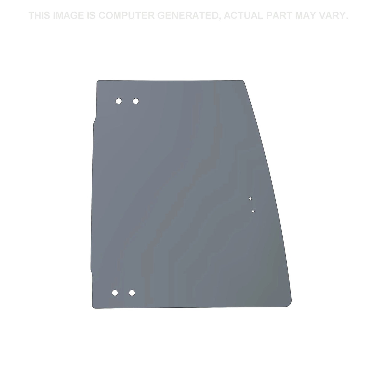 87439725 - OEM CAB DOOR GLASS UPPER RIGHT CURVED - CASE CONSTRUCTION