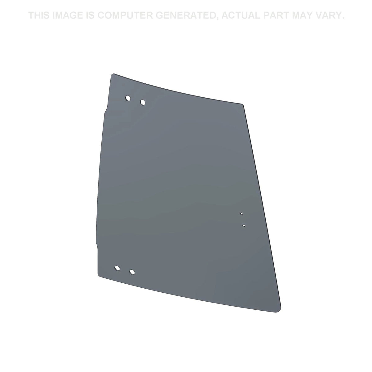 87439725 - OEM CAB DOOR GLASS UPPER RIGHT CURVED - CASE CONSTRUCTION