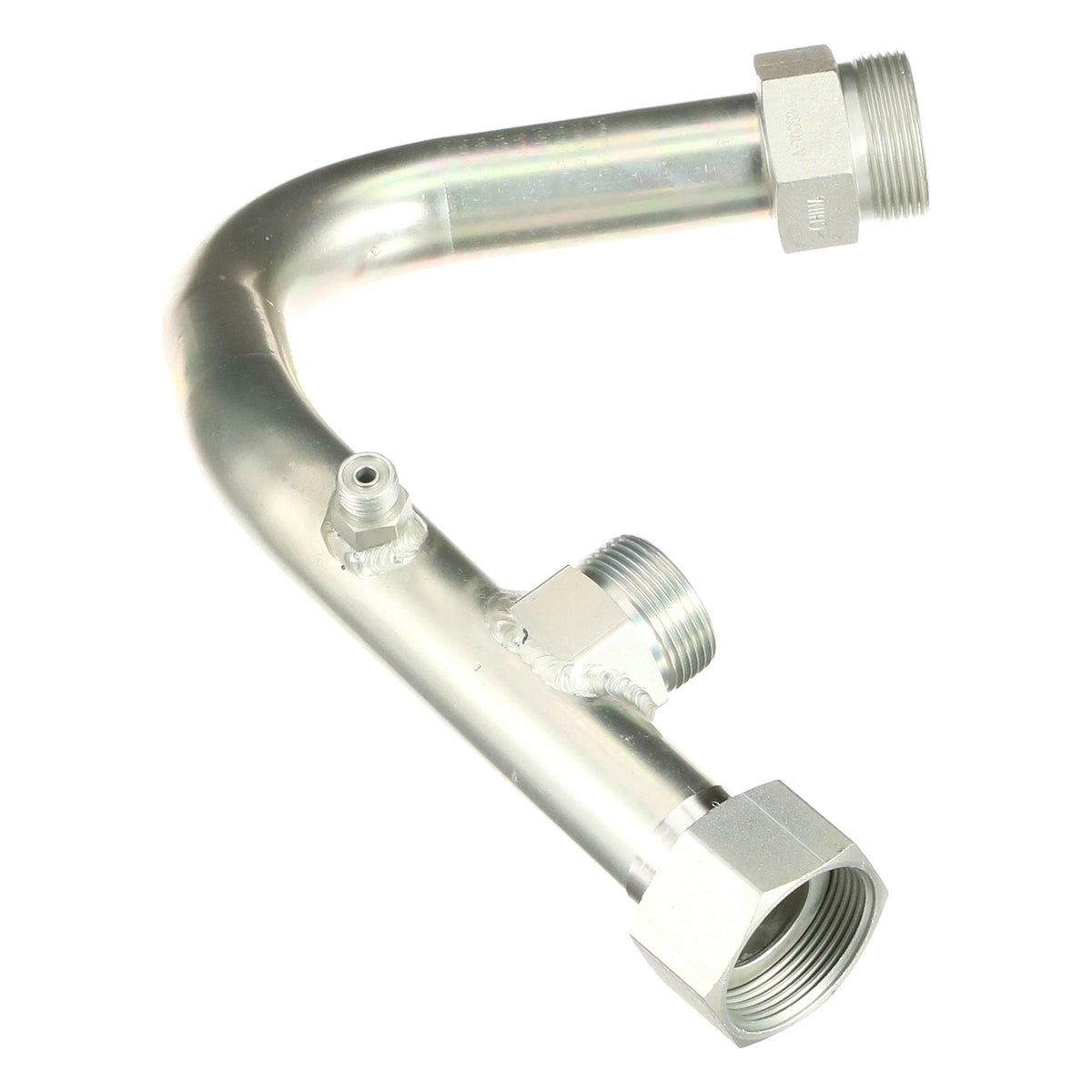 87450466 - OEM HYDRAULIC VALVE RETURN TUBE ASSEMBLY - CASE CONSTRUCTION