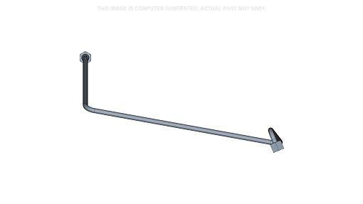 87471948 - OEM HYDRAULIC TRACK PRESSURE TUBE FRONT LEFT-HAND 0.375" OD - CASE CONSTRUCTION
