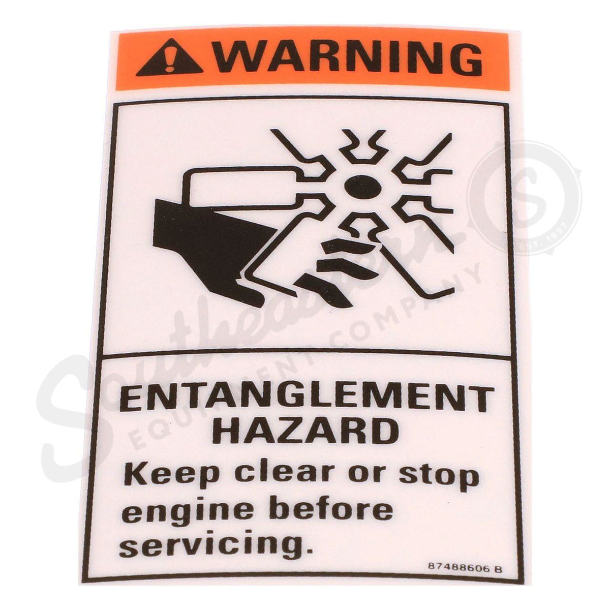 87488606 - OEM WARNING DECAL - CASE CONSTRUCTION