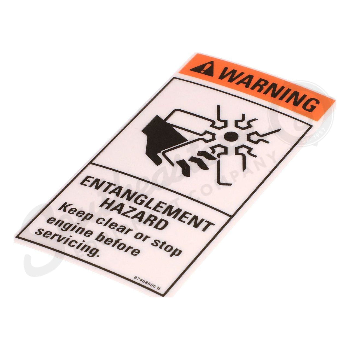 87488606 - OEM WARNING DECAL - CASE CONSTRUCTION