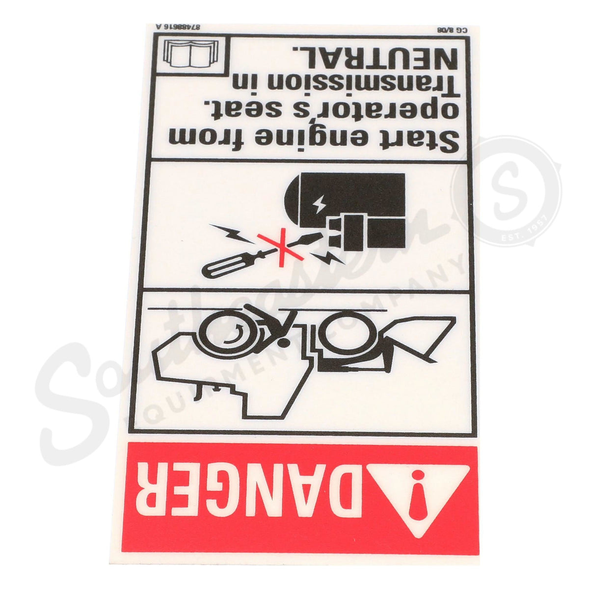 87488616 - OEM DANGER DECAL - CASE CONSTRUCTION