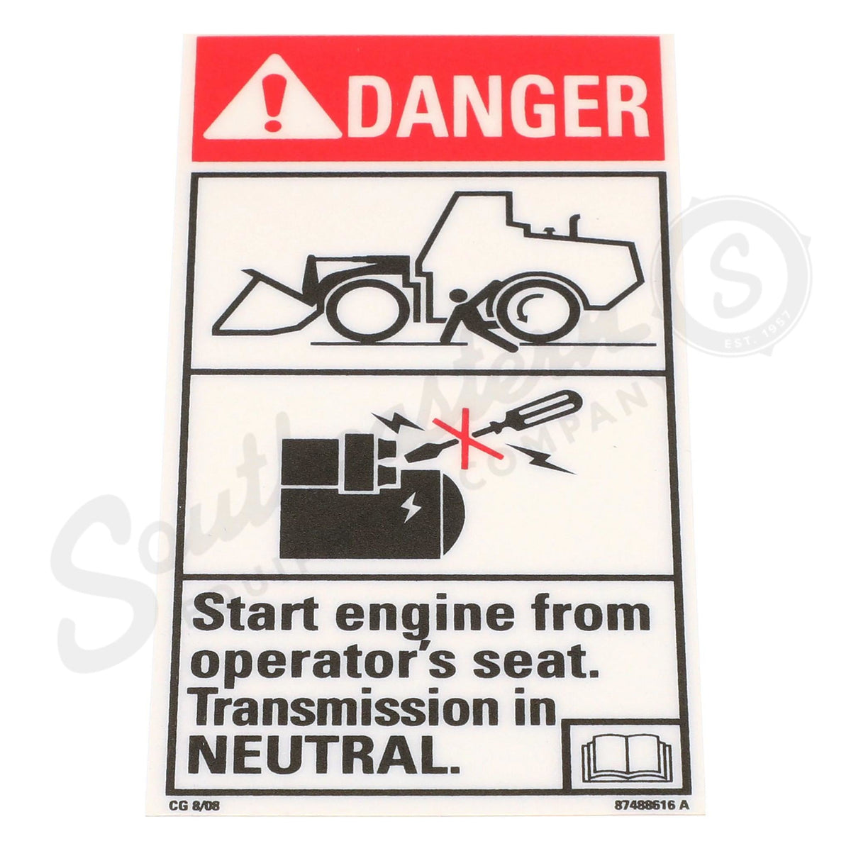 87488616 - OEM DANGER DECAL - CASE CONSTRUCTION