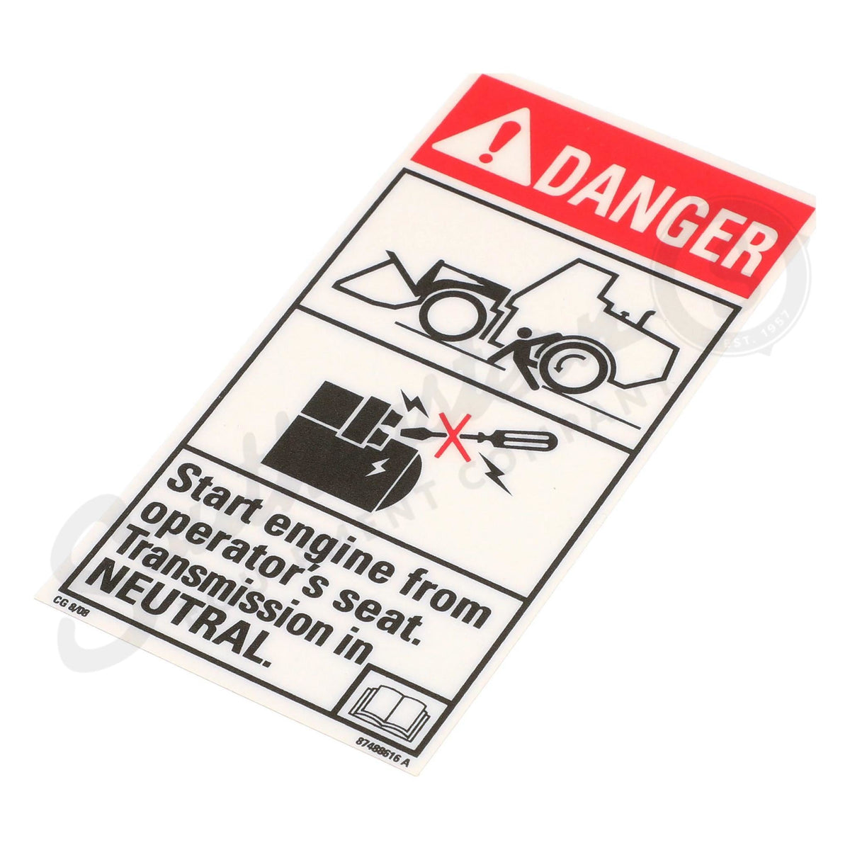 87488616 - OEM DANGER DECAL - CASE CONSTRUCTION