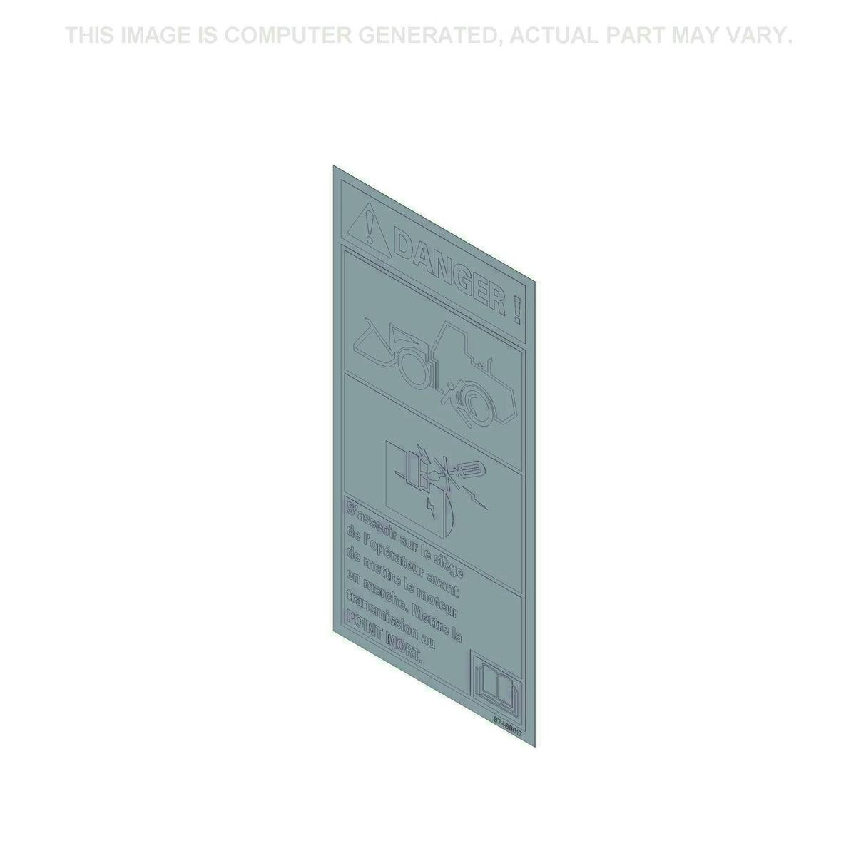 87488617 - OEM DANGER DECAL - CASE CONSTRUCTION