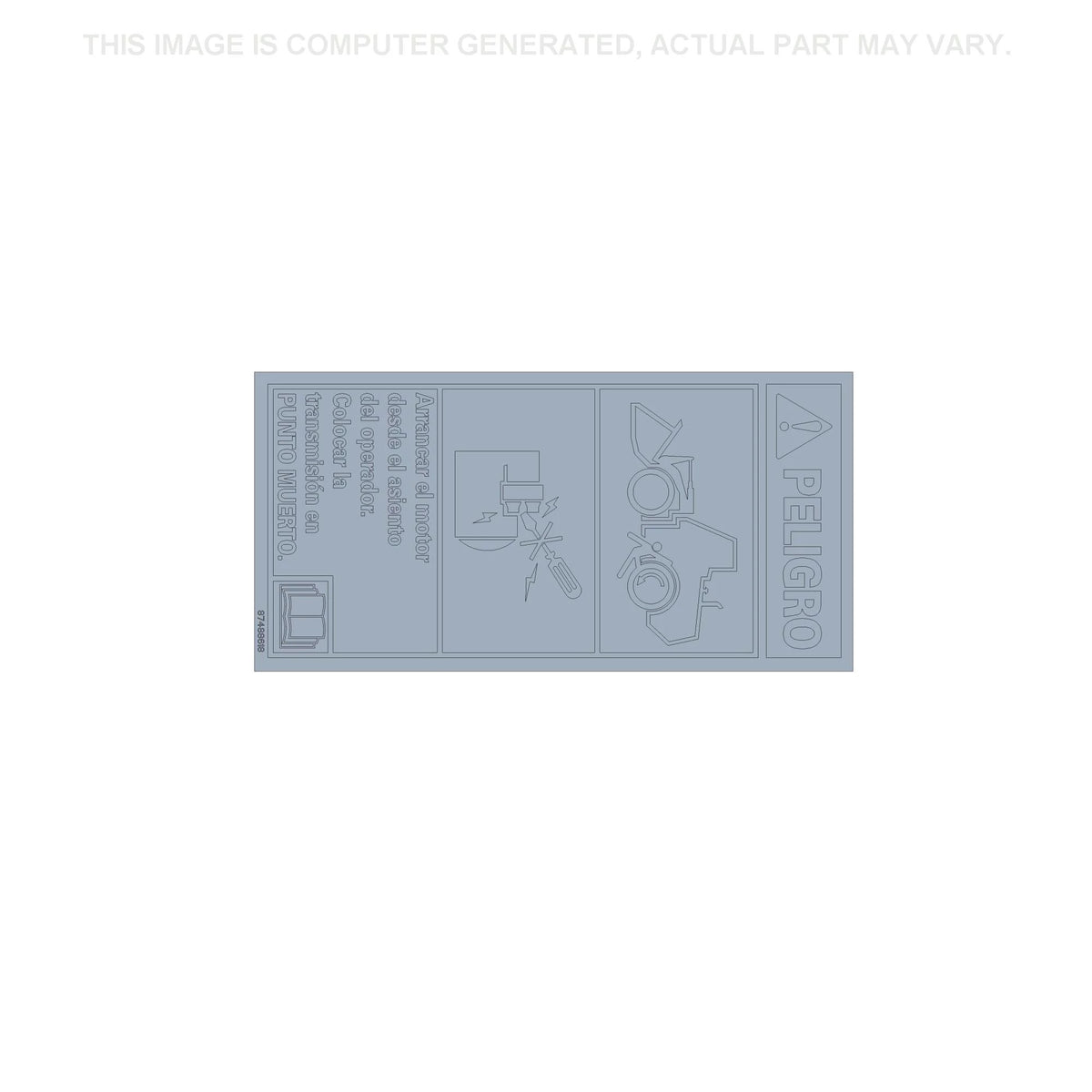 87488618 - OEM DANGER DECAL - CASE CONSTRUCTION