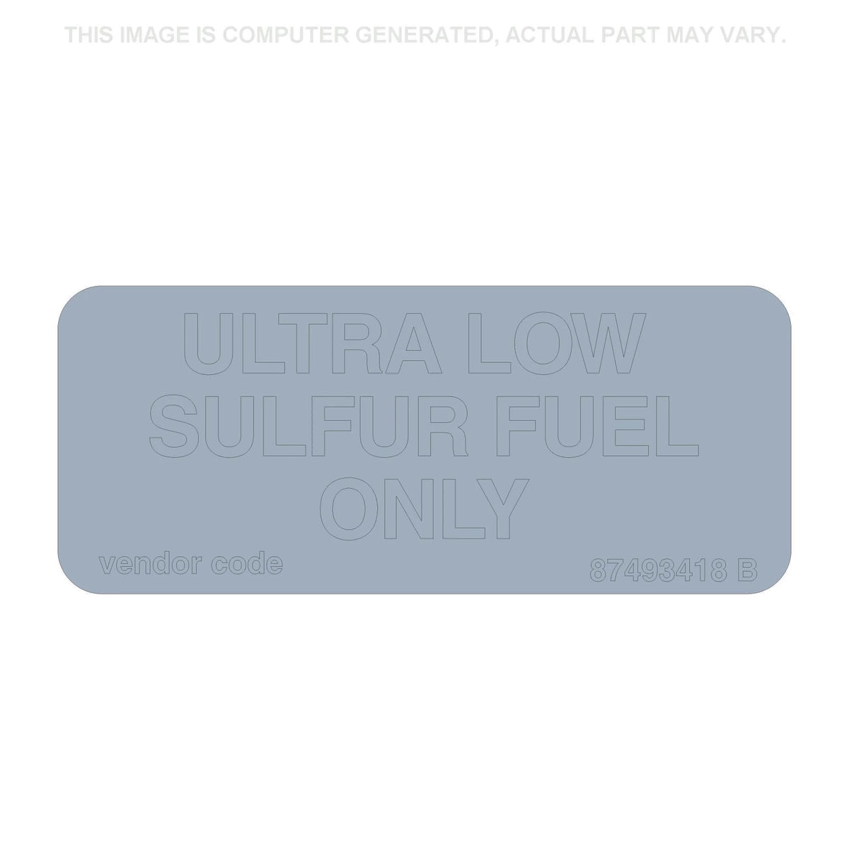 87493418 - OEM DECAL - CASE CONSTRUCTION
